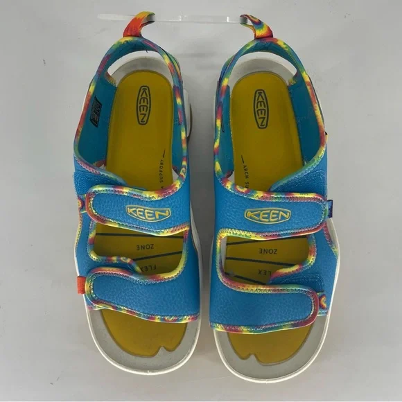 KEEN NEW KNOTCH CREEK TIE DYE RAINBOW BLUE WATER HIKING SANDALS 5 - Picture 3 of 10